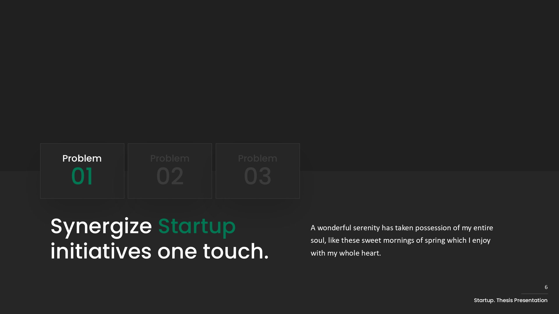 Startup V1 Dark slide 6